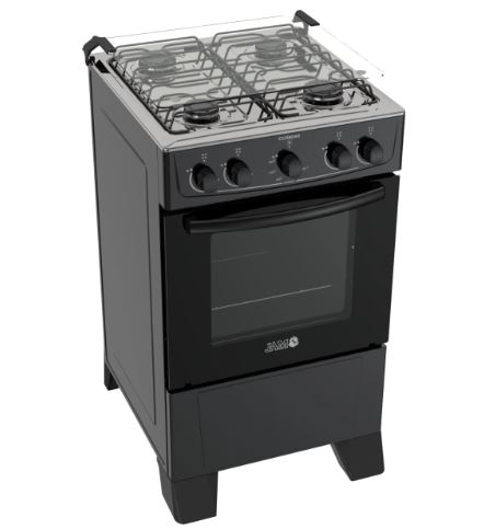 Imagen de COCINA A GAS DE 4H ESTANDAR NEGRO