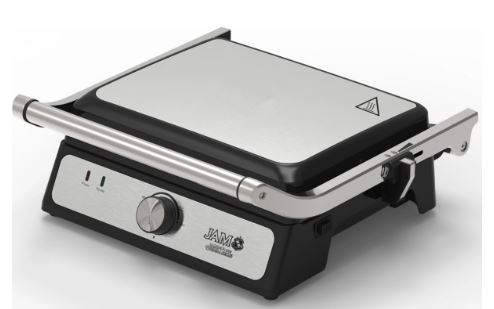 Imagen de PLANCHA GRILL JAM KJ-229 PLACAS INTERCAMBIABLES FLEXIBLE 180°