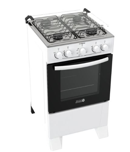 Imagen de COCINA A GAS JAM ESTANDAR 4H BLANCO