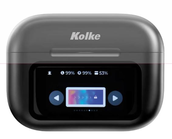 Imagen de AURICULARES TWS LCD ANC+ENC KAB-719 NEGRO